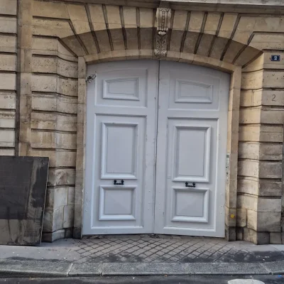 porte cochère paris réalisation menuiserie msf