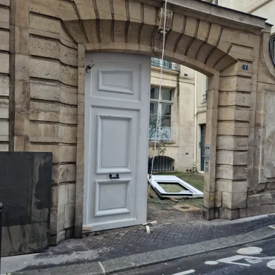 porte cochère paris réalisation menuiserie msf