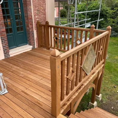terrasse sur pilotis réalisation menuiserie msf