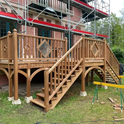 terrasse sur pilotis réalisation menuiserie msf