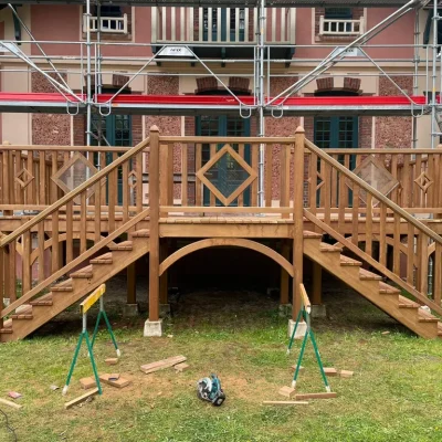 terrasse sur pilotis réalisation menuiserie msf
